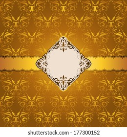 Template for greeting card, invitation, pattern and frame for design. Place for text