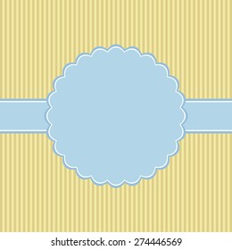 Template of greeting card or the invitation. Vector illustration