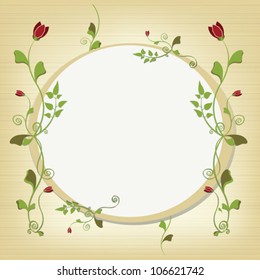 Template greeting card, vector illustration