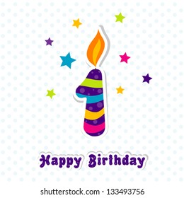 Template greeting card, vector illustration