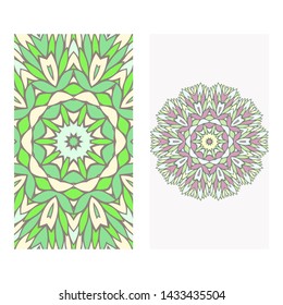 Template for greeting card. Vector illustration. Abstract design