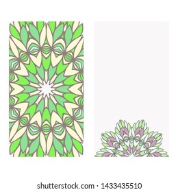 Template for greeting card. Vector illustration. Abstract design