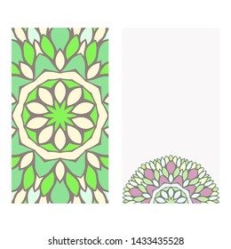 Template for greeting card. Vector illustration. Abstract design