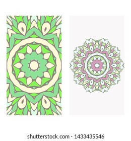 Template for greeting card. Vector illustration. Abstract design