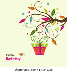 Template greeting card, vector illustration