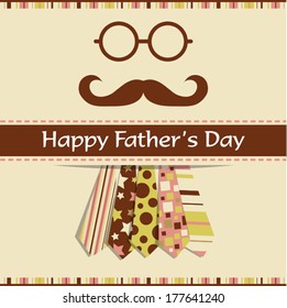 Template greeting card, vector illustration