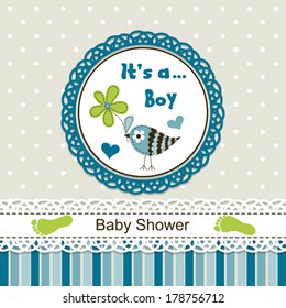 Template greeting card, vector illustration