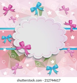 Template greeting card, vector illustration, eps10
