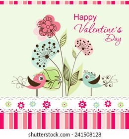 Template greeting card, vector illustration