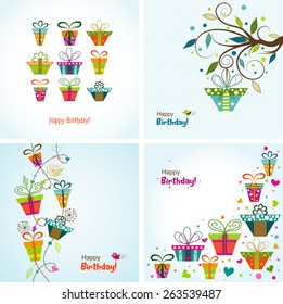 Template greeting card, vector illustration