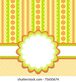 Template greeting card, vector illustration, eps10