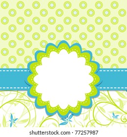 Template greeting card, vector illustration, eps10