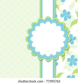 Template greeting card, vector illustration, eps10