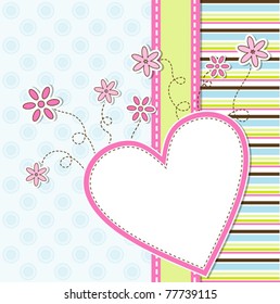 Template greeting card, vector illustration, eps10