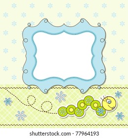 Tarjeta de saludo de plantilla, ilustración vectorial, eps10