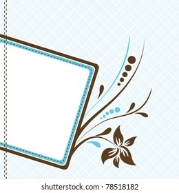 Template greeting card, vector illustration