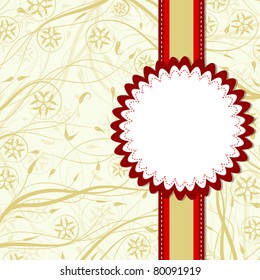 Template greeting card, vector illustration, eps10