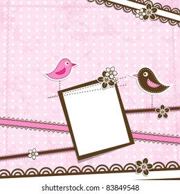 Template greeting card, vector illustration, eps10