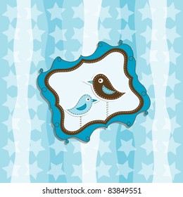 Tarjeta de saludo de plantilla, ilustración vectorial, eps10