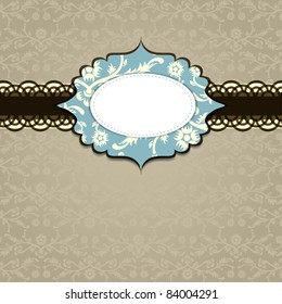 Template greeting card, vector illustration, eps10