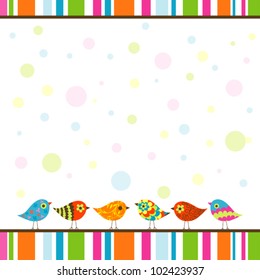 Template greeting card, vector scrap illustration