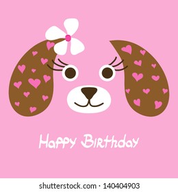 Template greeting card, vector scrap illustration