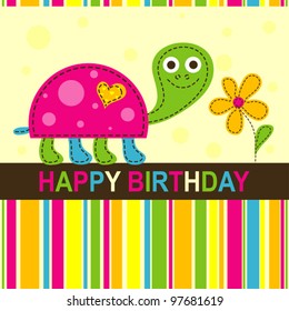 Template greeting card, vector scrap illustration