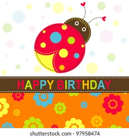 Template greeting card, vector scrap illustration