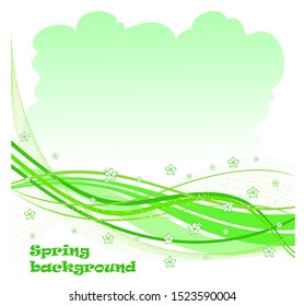 Template for greeting card, web banner, poster with seasonal pattern - winter, spring, summer, autumn. Illustration, vector