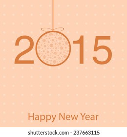 Template greeting cards for 2015 new year greetings. 