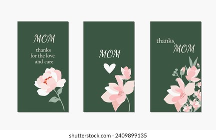 Plantilla para tarjetas de felicitación y banners, volantes para el 8 de marzo. Día Internacional de la Mujer.