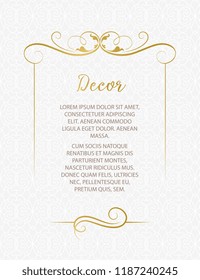 Template for greeting cards, invitations, menus. Wedding invitation.