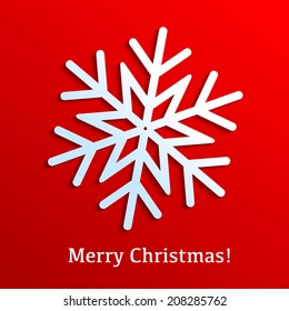 Plantilla saludando tarjeta de Navidad. Vector.