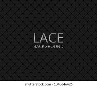 Template of greeting or wedding invitation card with lace frame