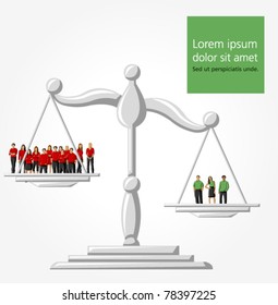 Modelo de um grupo de pessoas em escala
