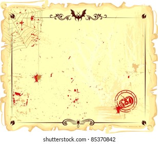 Template for Halloween's letter
