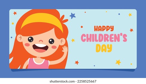 Plantilla para feliz Día del Niño