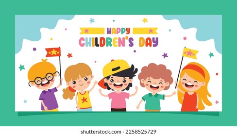 Template For Happy Children's Day