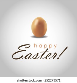 Template for happy Easter card with eggs 