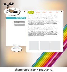 template happy website
