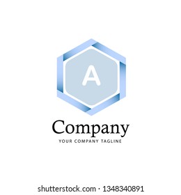 template hexagonal for your logo business