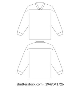 Template Hockey Jersey Design Stock Vector - Illustration of clothing,  design: 148216227