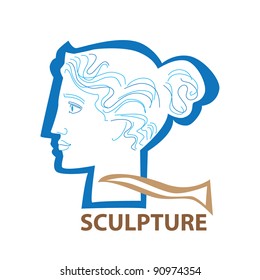 Template icon Art - a symbol of sculpture. Vector sign.