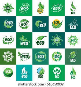 template icon design eco. Vector illustration icon