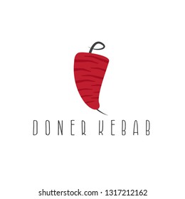 template icon logo for doner kebab -vector illustration