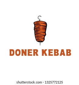 template icon logo for doner kebab -vector illustration