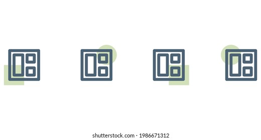 Template Icon Set für Anwendungen, Websites, mobile Anwendungen, Werbung, Präsentationen und vieles mehr. Bearbeitbar und änderbar.