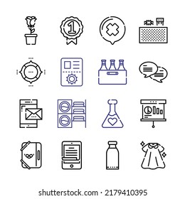 template Icon Set with line icons. Modern Thin Line Style. Suitable for Web and Mobile Icon. Vector illustration EPS 10.