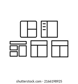 Template Icon Set Vector Symbol Design Illustration