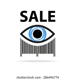 Template icon. Sign sales. Barcode. Shopping. Discounts. Sale. Buy.